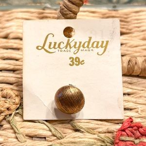 Vintage Lucky Day Button